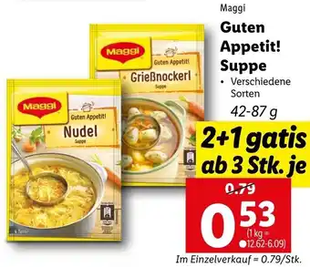 Lidl Maggi Guten Appetit Suppe 42-87g Angebot