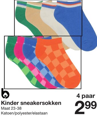 Zeeman Kinder Sneakersokken 23-38 4paar Angebot