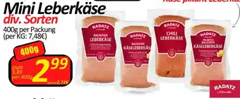 Wurstico Radatz Mini Leberkäse 400g Angebot