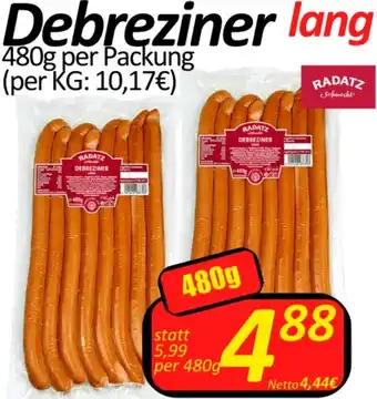 Wurstico Debreziner 480g Angebot