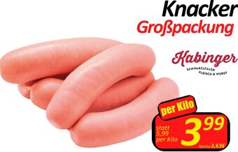 Wurstico Kabinger Knacker per kilo Angebot