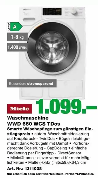 EP Miele Waschmaschine WWD 660 WCS TDos Angebot