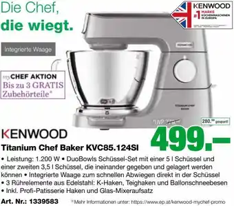EP Kenwood Titanium Chef Baker KVC85.124SI Angebot