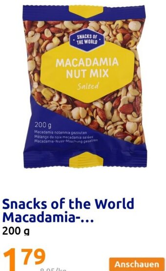 Action Snacks of the World Macadamia 200 g Angebot