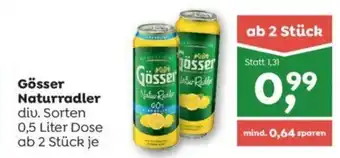 ADEG Gösser Naturradler 0.5 Liter Angebot