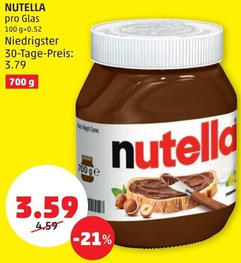 PENNY Nutella 700 g Angebot
