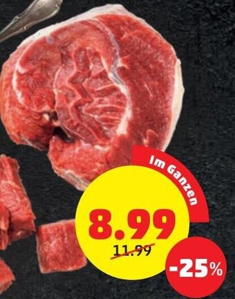 PENNY Rindsgulaschfleisch pro Kilo Angebot