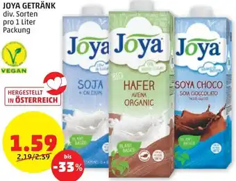 PENNY Joya Getränk 1 liter Angebot