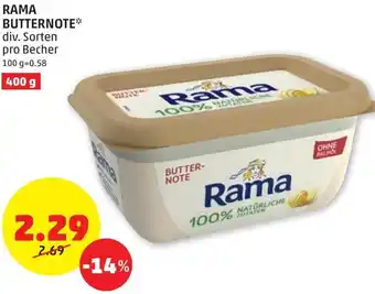 PENNY Rama Butternote 400 g Angebot