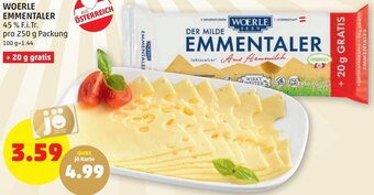 PENNY Woerle Emmentaler 250g Angebot