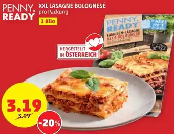 PENNY Penny Ready XXL Lasagne Bolognese 1 Kilo Angebot