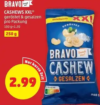 PENNY Bravo Cashews XXL 250g Angebot