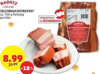PENNY Radatz Selchbauchstreifen 700g Angebot