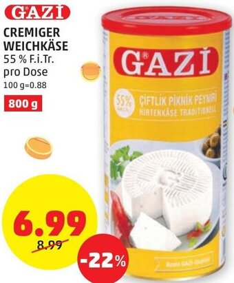 PENNY Gazi Cremiger Weichkäse 800 g Angebot