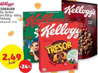PENNY Kellogg's Cerealien 330 g- 500 g Angebot