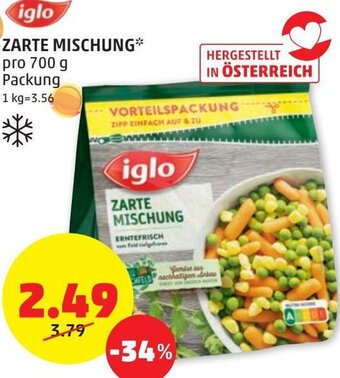 PENNY iglo Zarte Mischung 700 g Angebot