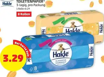 PENNY Hakle Toilettenpapier 8 Rollen Angebot