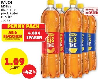 PENNY Rauch Eistee 1,5 Liter Angebot