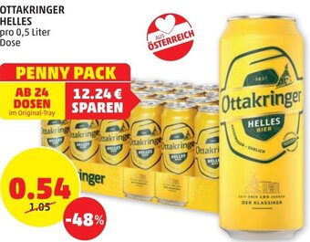 PENNY Ottakringer Helles 0,5 Liter Angebot
