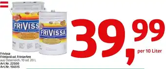 AGM Frivissa Frittieröl od. Frittierfett per 10 Liter Angebot