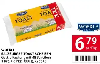 Transgourmet Woerle Salzburger Toast Scheiben 800 g Angebot