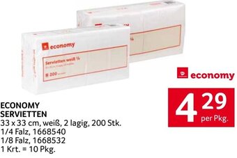 Transgourmet Economy Servietten 33 x 33 cm Angebot