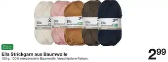 Zeeman Ella Strickgarn aus Bio-Baumwolle 100g Angebot