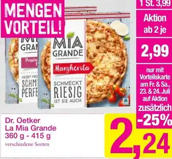 Sutterlüty Dr. Oetker La Mia Grande 360g-415g Angebot