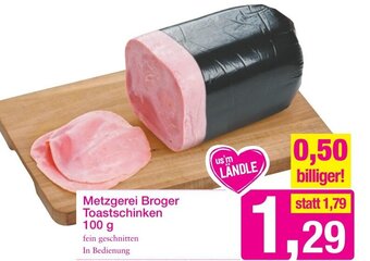 Sutterlüty Metzgerei Broger Toastschinken 100g Angebot