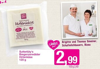 Sutterlüty Sutterlüty's Bregenzerwälder Hirtenkäse 120g Angebot