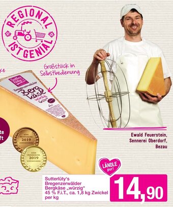 Sutterlüty Sutterlüty's Bregenzerwälder Bergkäse Angebot