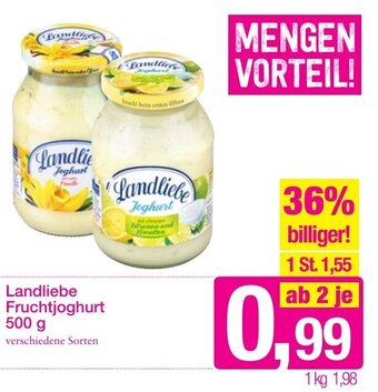 Sutterlüty Landliebe Fruchtjoghurt 500 g Angebot