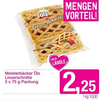 Sutterlüty Meisterbäcker Ölz Linzerschnitte 3x75g Angebot