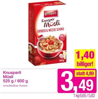 Sutterlüty Knusperli Müsli 525g/600g Angebot