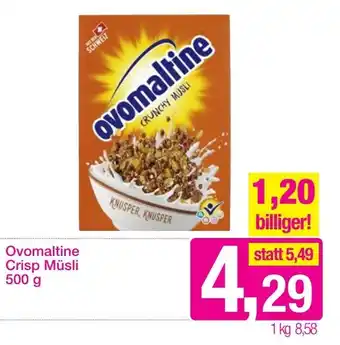 Sutterlüty Ovomaltine Crisp Müsli 500 g Angebot