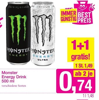 Sutterlüty Monster Energy Drink 500 ml Angebot