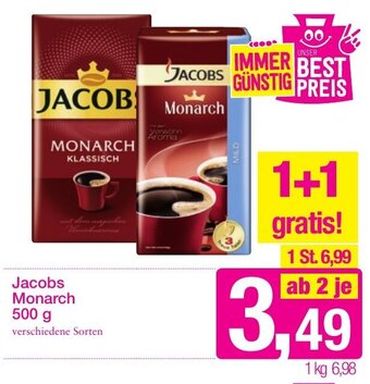Sutterlüty Jacobs Monarch 500 g Angebot