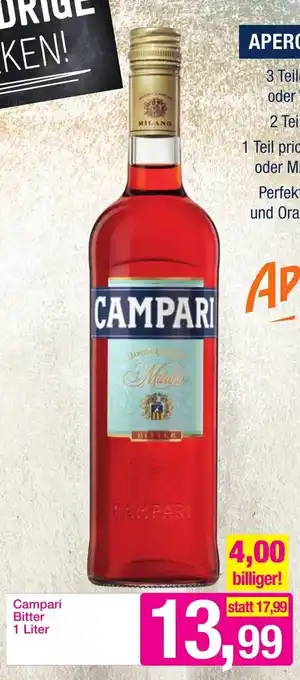 Sutterlüty Campari Bitter 1 Liter Angebot