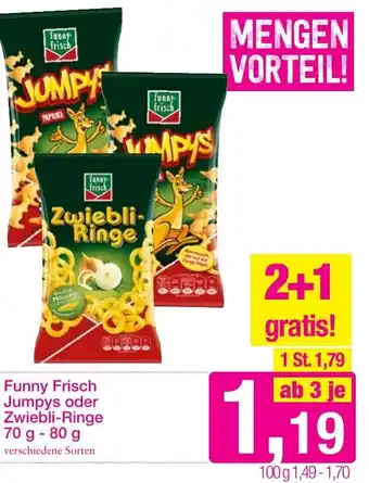 Sutterlüty Funny Frisch Jumpys Oder Zwiebel Ringe 70 g-80 g Angebot