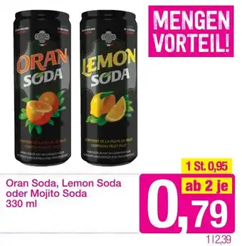 Sutterlüty Oran Soda, Lemon Soda oder Mojito Soda 330ml Angebot