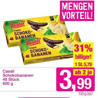 Sutterlüty Casali Schokobananen 600g Angebot