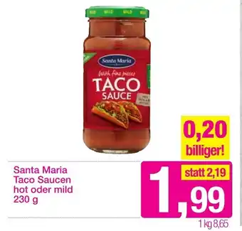 Sutterlüty Santa Maria Taco Saucen Hot Oden Mild 230g Angebot