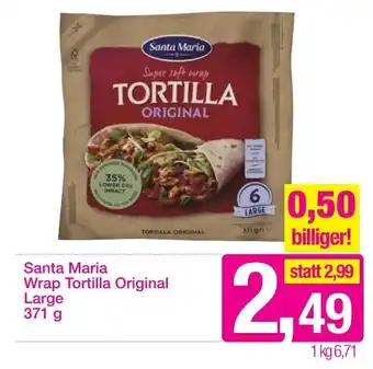 Sutterlüty Santa Maria Wrap Tortilla Original Large 371g Angebot