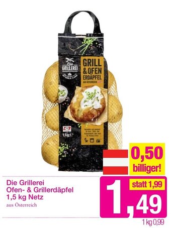 Sutterlüty Die Grillerei Ofen-& Grillerdäpfel 1,5 kg Netz Angebot