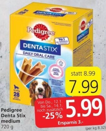 Spar Pedigree Denta Stix Medium 720 g Angebot
