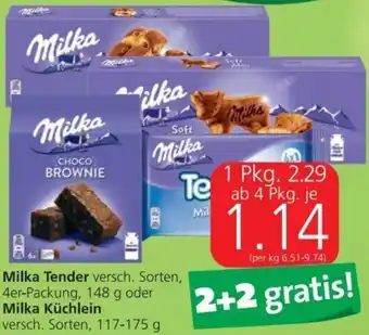 Spar Milka Tender 148 g oder Milka Küchlein 117-175 g Angebot