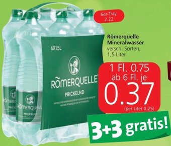 Spar Römerquelle Mineralwasser 1,5 Liter Angebot