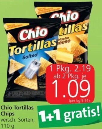 Spar Chio Tortillas Chips 110 g Angebot