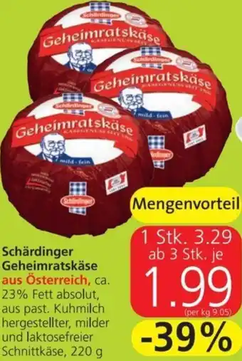 Spar Schärdinger Geheimratskäse 220 g Angebot