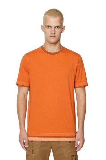 Diesel T-shirt mit dreilagigem saum Angebot